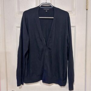Banana Republic Men’s Cardigan Sweater Full Zip Size XL Navy